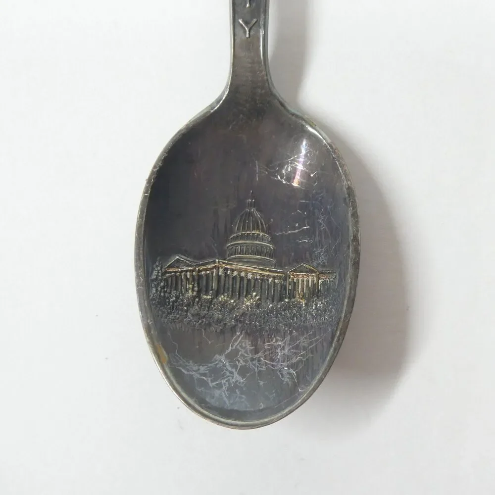 Salt Lake City Utah Sterling Silver Souvenir Spoon Vintage Th. Marthinsen Norway